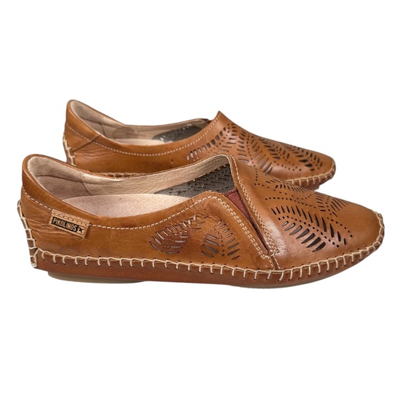 PIKOLINOS Jerez Slip-on Leather Moccasins in Brandy - Picture 8 of 8